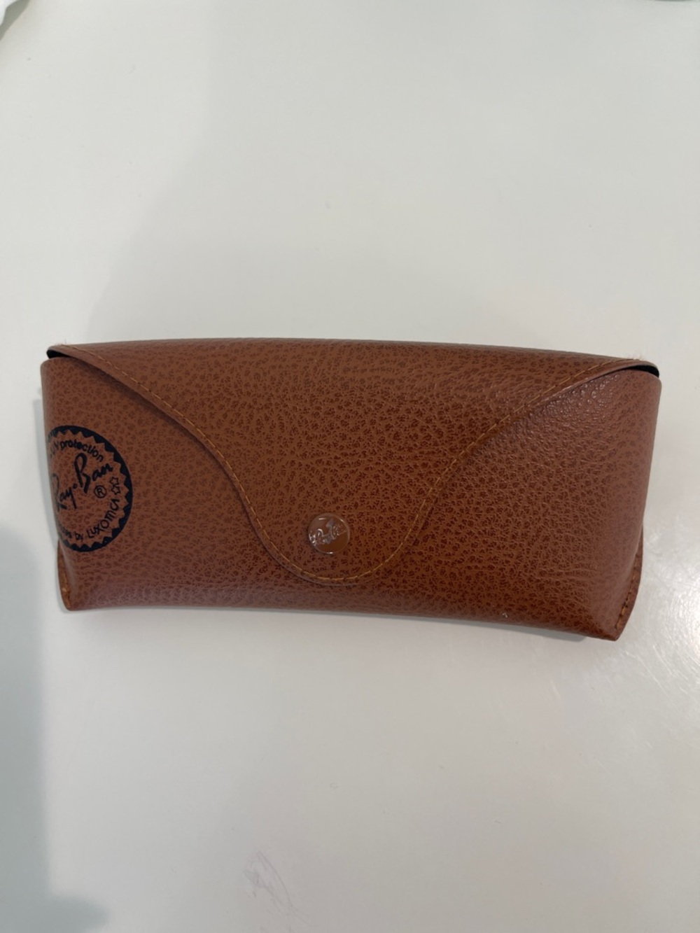 Ray-Ban Brown Textured Leatherette Sunglasses Case